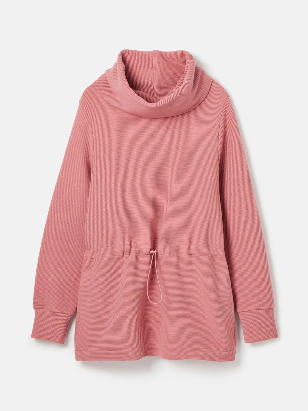 Pink Cowl Neck Sweatshirt