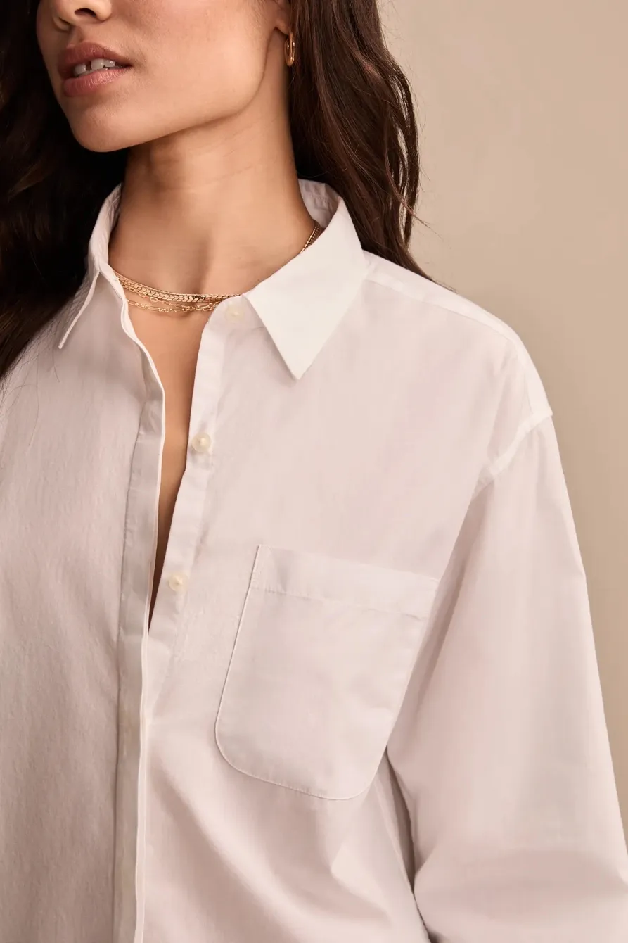 Oversized Button Back Top