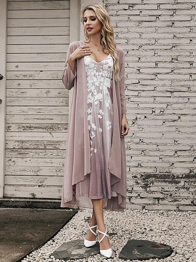 Women's Casual Dress Dress Set Two Piece Dress Long Dress Maxi Dress Purple Brown Green Half Sleeve Flower Print Summer Spring V Neck Fashion Vacation 2023 S M L XL XXL 3XL