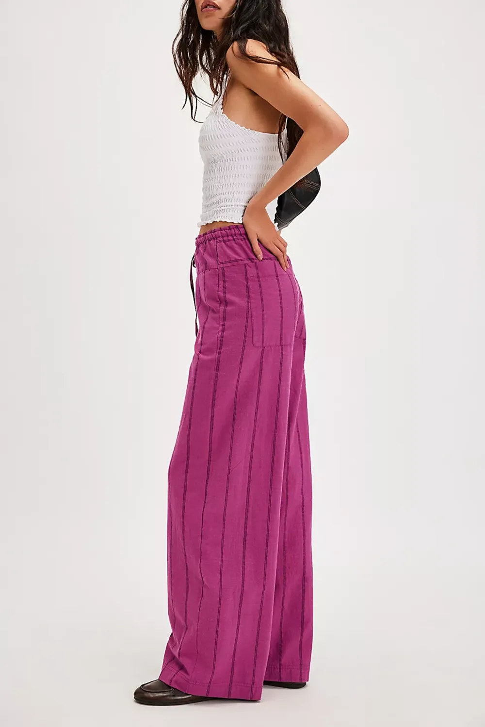 Striped Wide Leg Pants