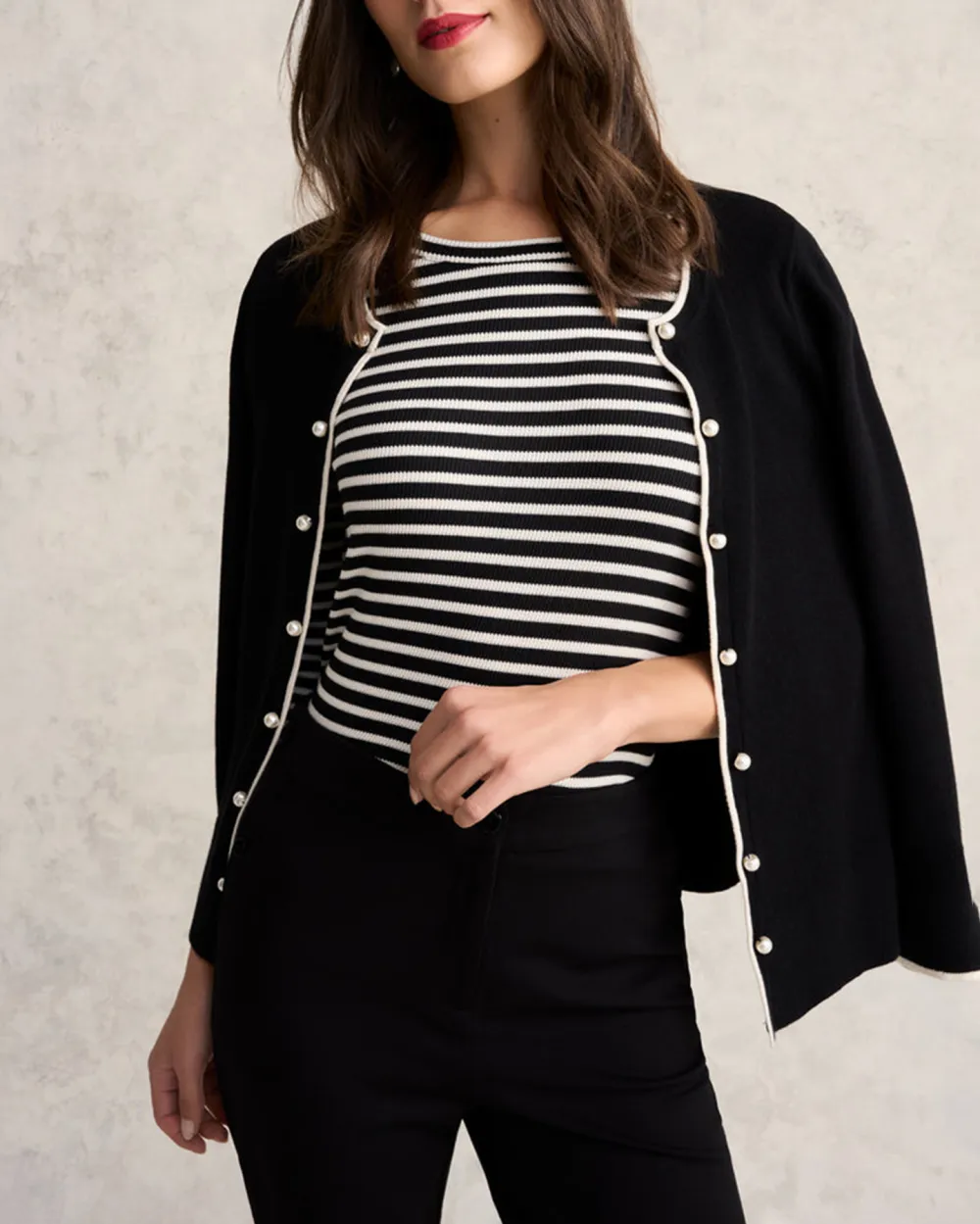 Stripe Boat Neck Tee