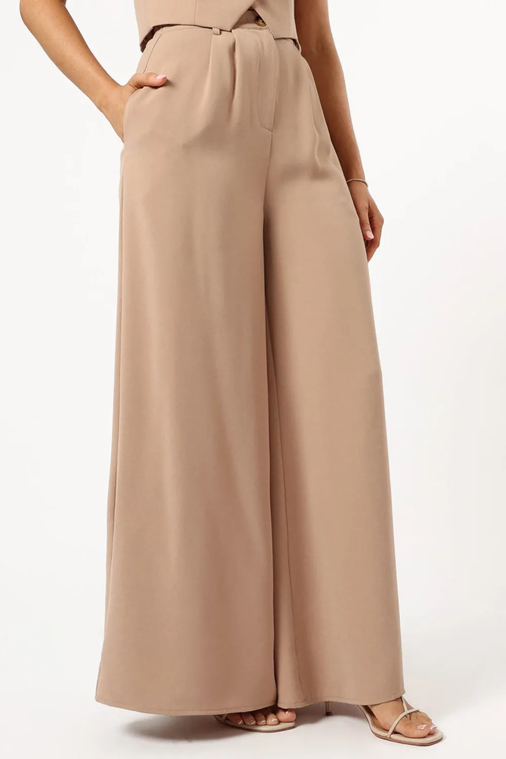 WIDE LEGS PANT - BEIGE