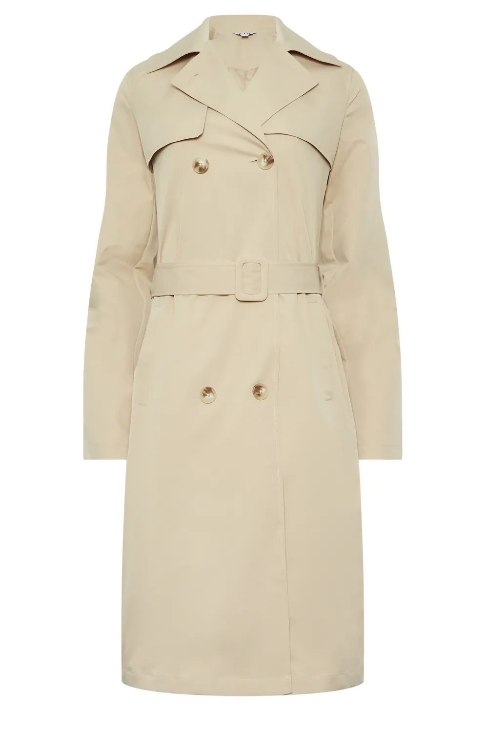 LTS Tall Beige Brown Trench Coat