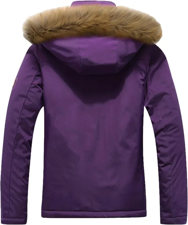 Women's Waterproof Ski Snow Jacket Winter Warm Hooded Snow Coat Mountain Windproof Ski Jacket For Women