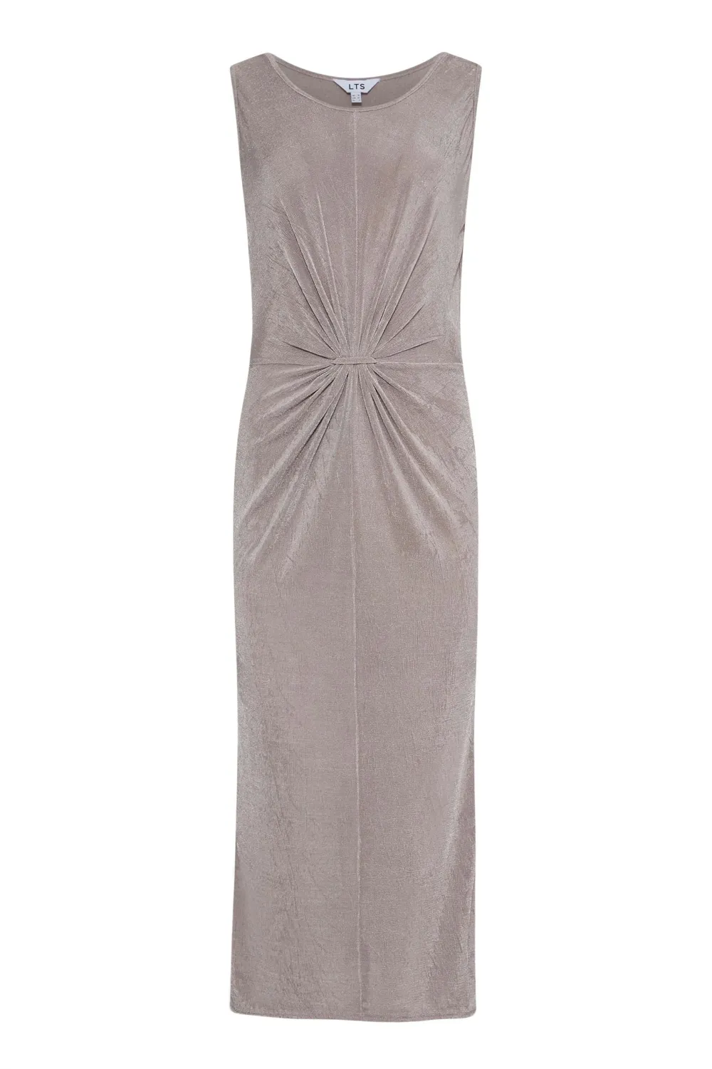 LTS Tall Silver Knot Front Midi Dress