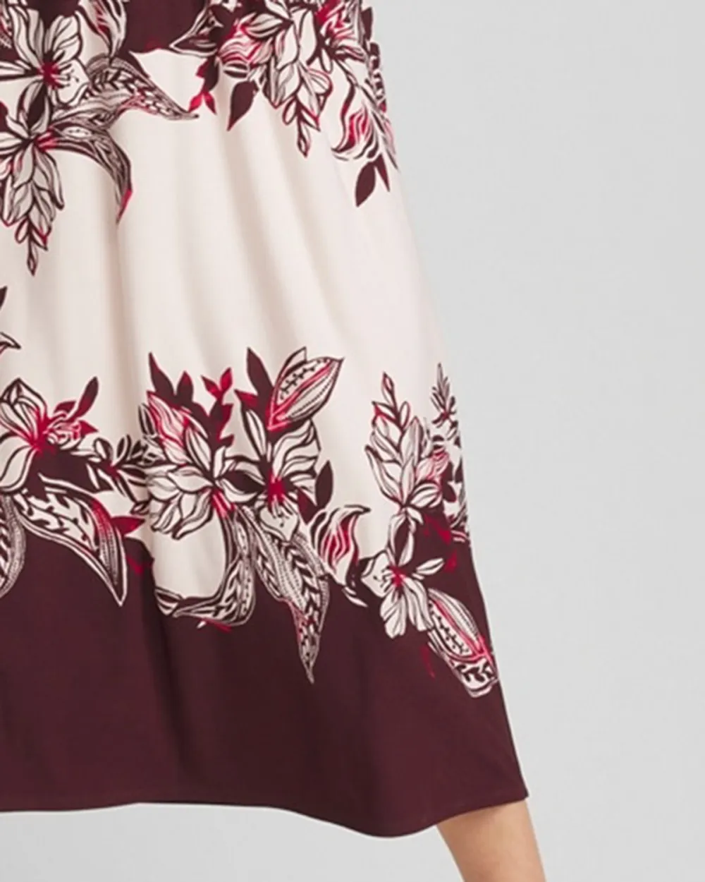 Floral Flutter-Sleeve Maxi Dress