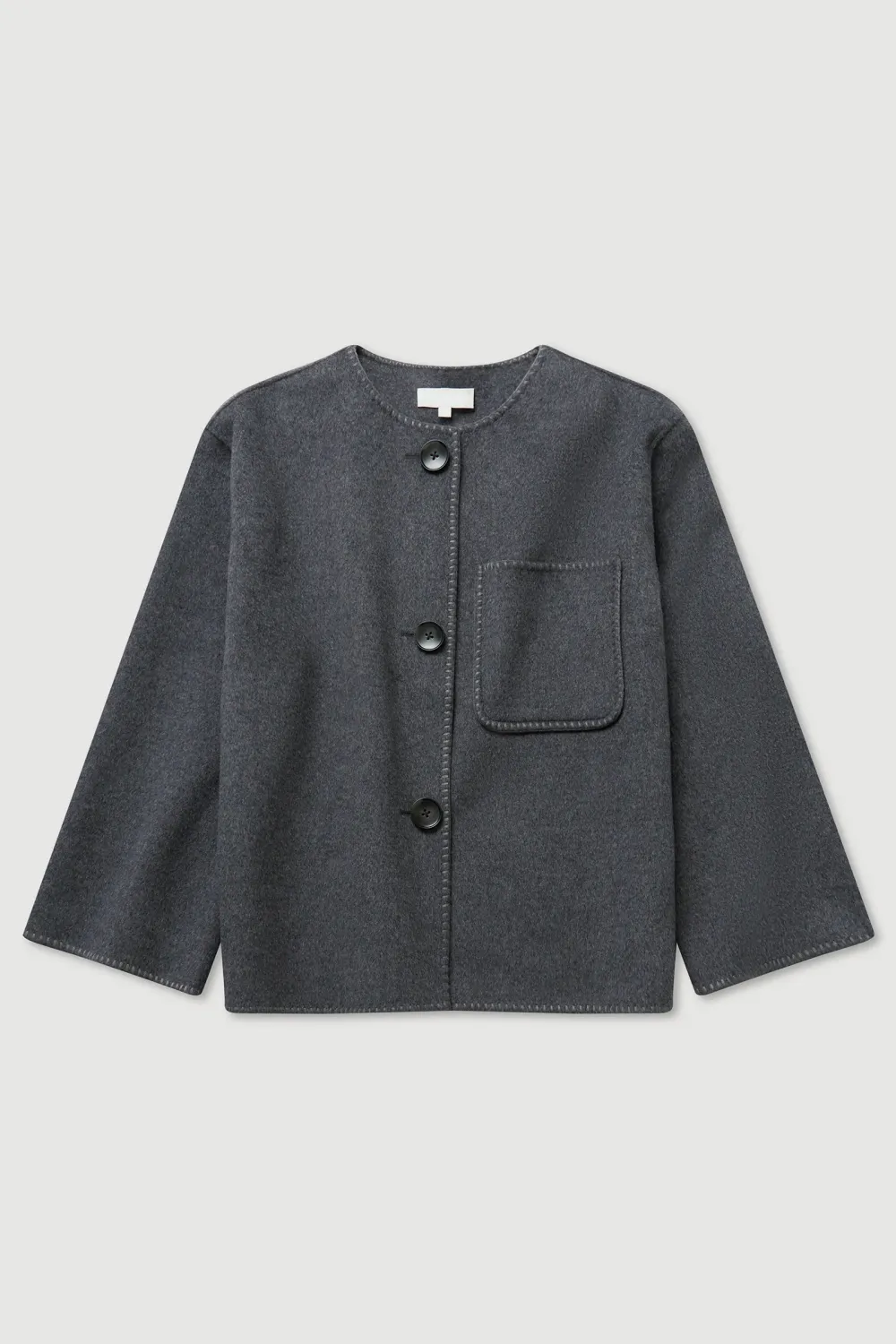 Coat With Carpet Style Stitching