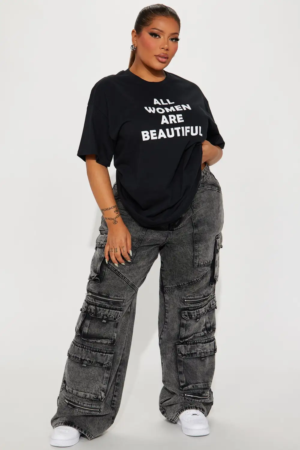 Beautiful Woman Top - Black