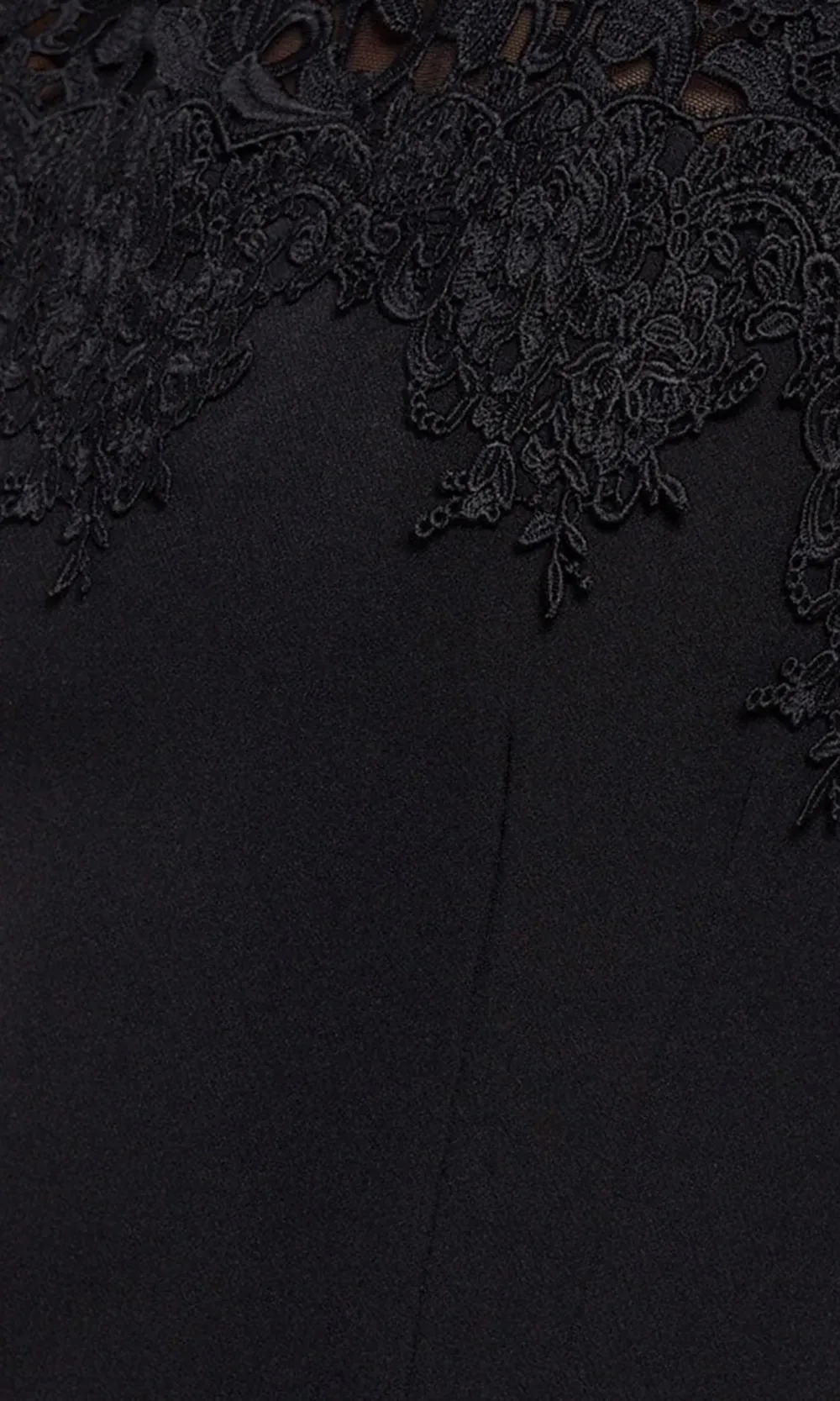 Lace Mock Neck Sleeveless Dress