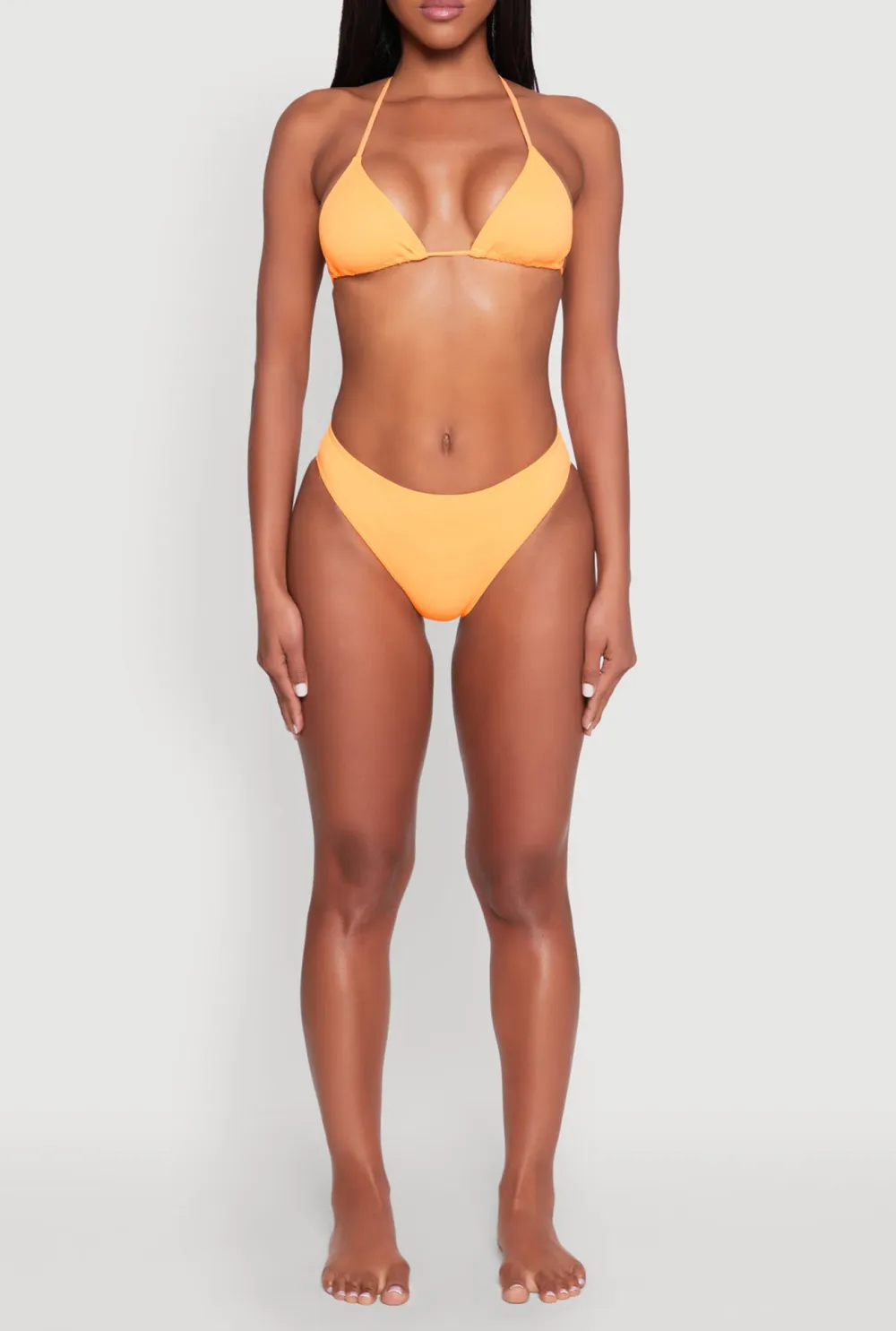 Mid Waist Bikini Bottoms