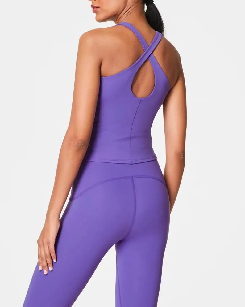 Contour Crossback Shelf Tank - Vibrant Lilac