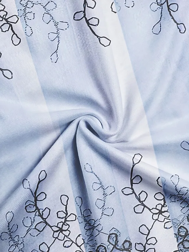 Women's Shirt Blouse Pink Blue Purple Floral Button Print 3/4 Length Sleeve Casual Holiday Basic Round Neck Regular Fit Floral