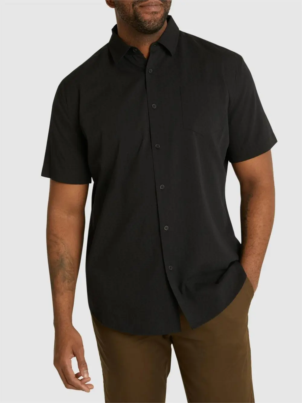 WHITE TEXTURED SHIRT