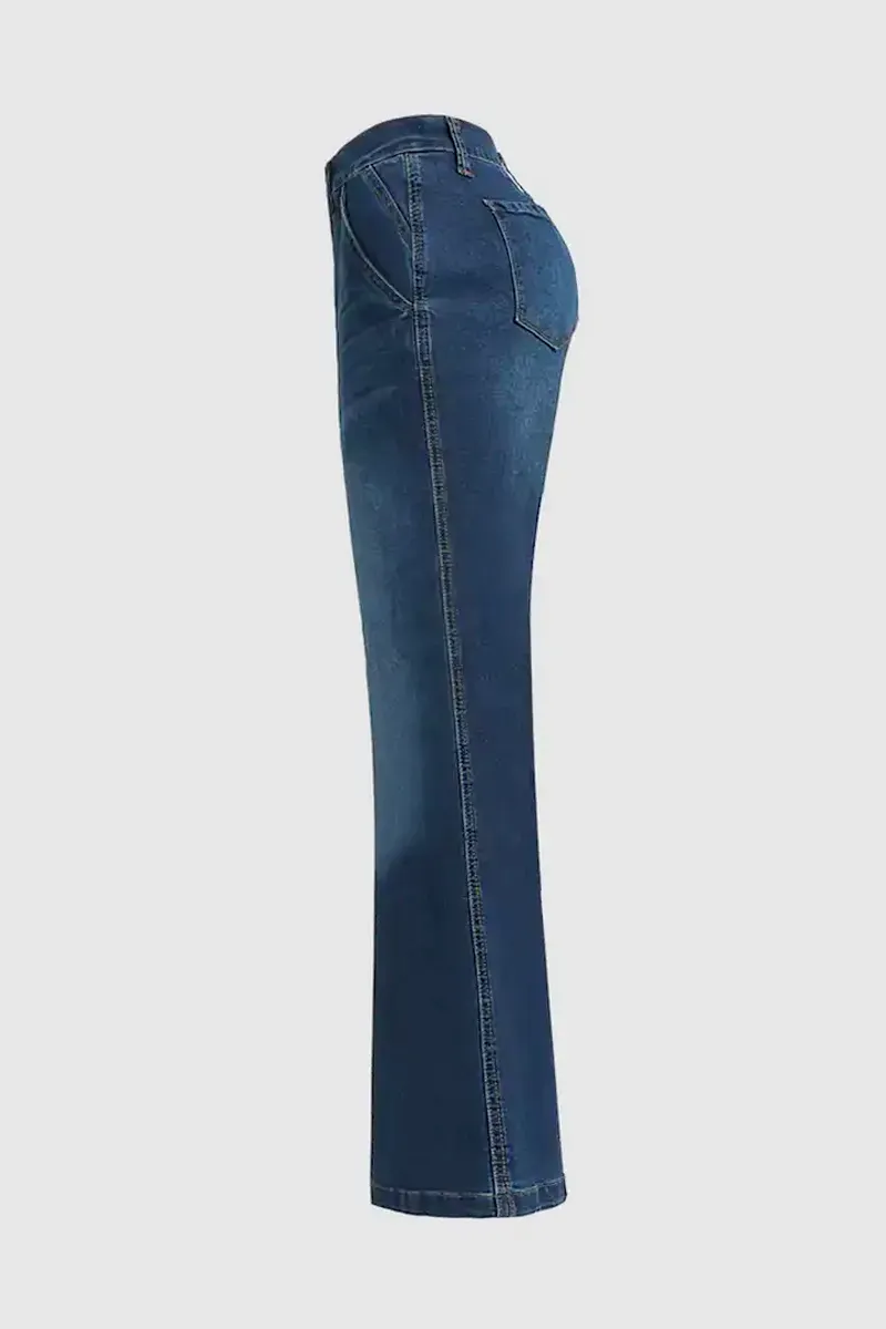High Rise Bootcut Jeans Without Chain