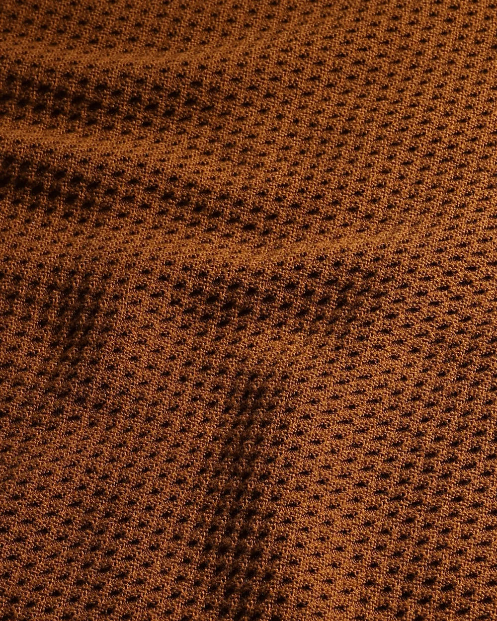 Comfortable Soft Daily Slim Rust Cotton Sweater