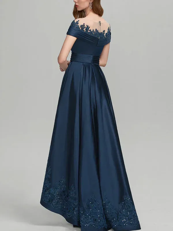 One Shoulder Irregular hem Elegant Chiffon Prom Dress