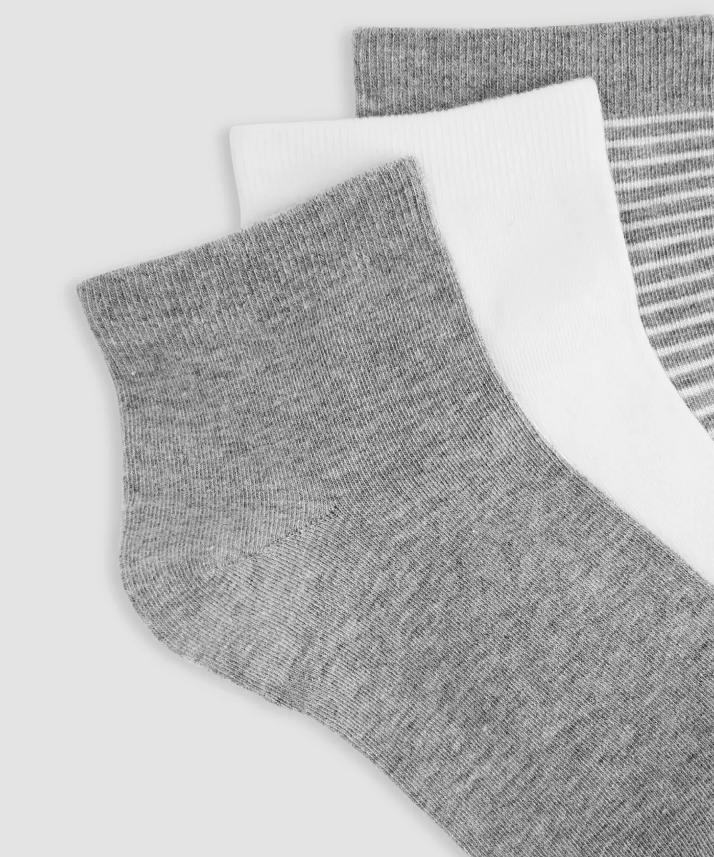 Casual Style Cotton Sock 3-Pack