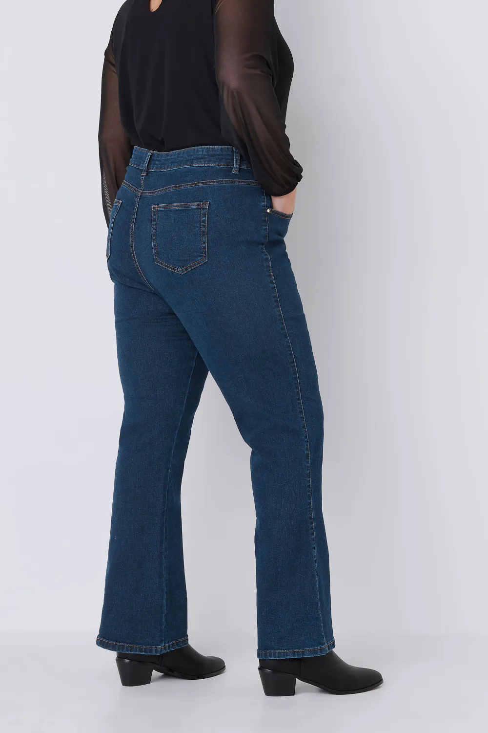 EVANS Curve Fit Indigo Bootcut Jeans
