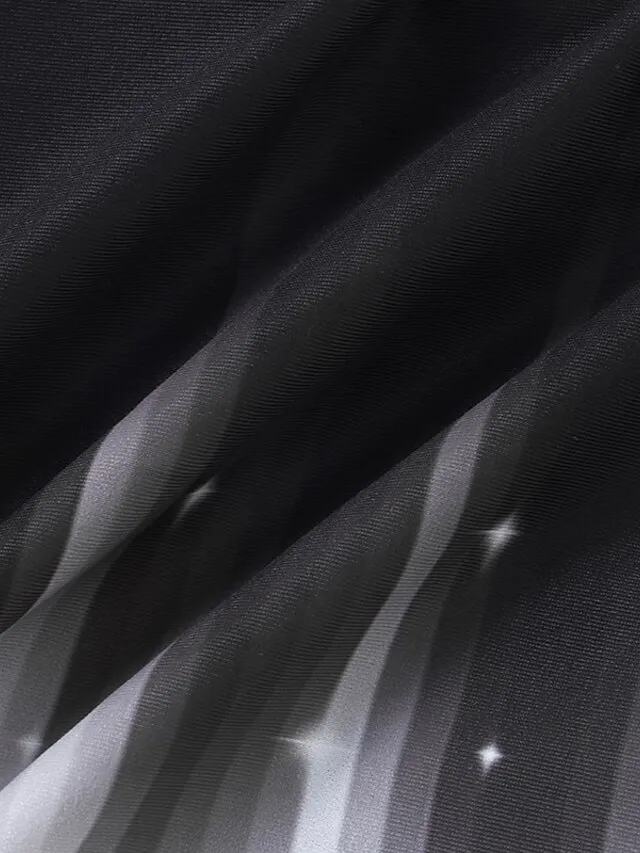 Women's Swimwear Tankini Swim Dress 2 Piece Normal Swimsuit Halter 2 Piece Modest Swimwear Ombre Light Blue Black Blue Purple Padded Strap Bathing Suits Sports Vacation Beach Wear