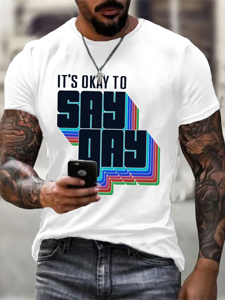 Men'S It'S Okay To Say Gay T-Shirt
