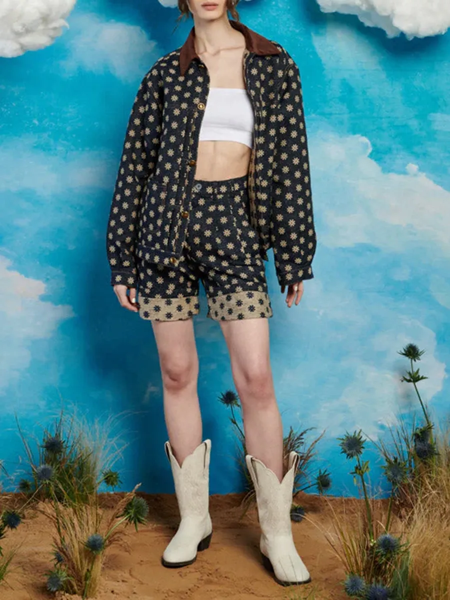 Daily Luxury Stylish Flower Shorts