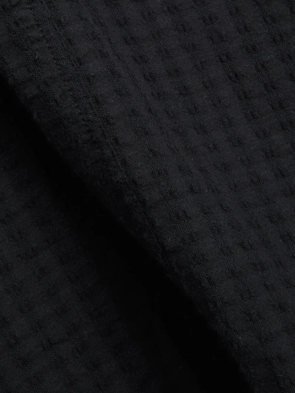 Black Long Sleeve Cotton Shirt Jacket