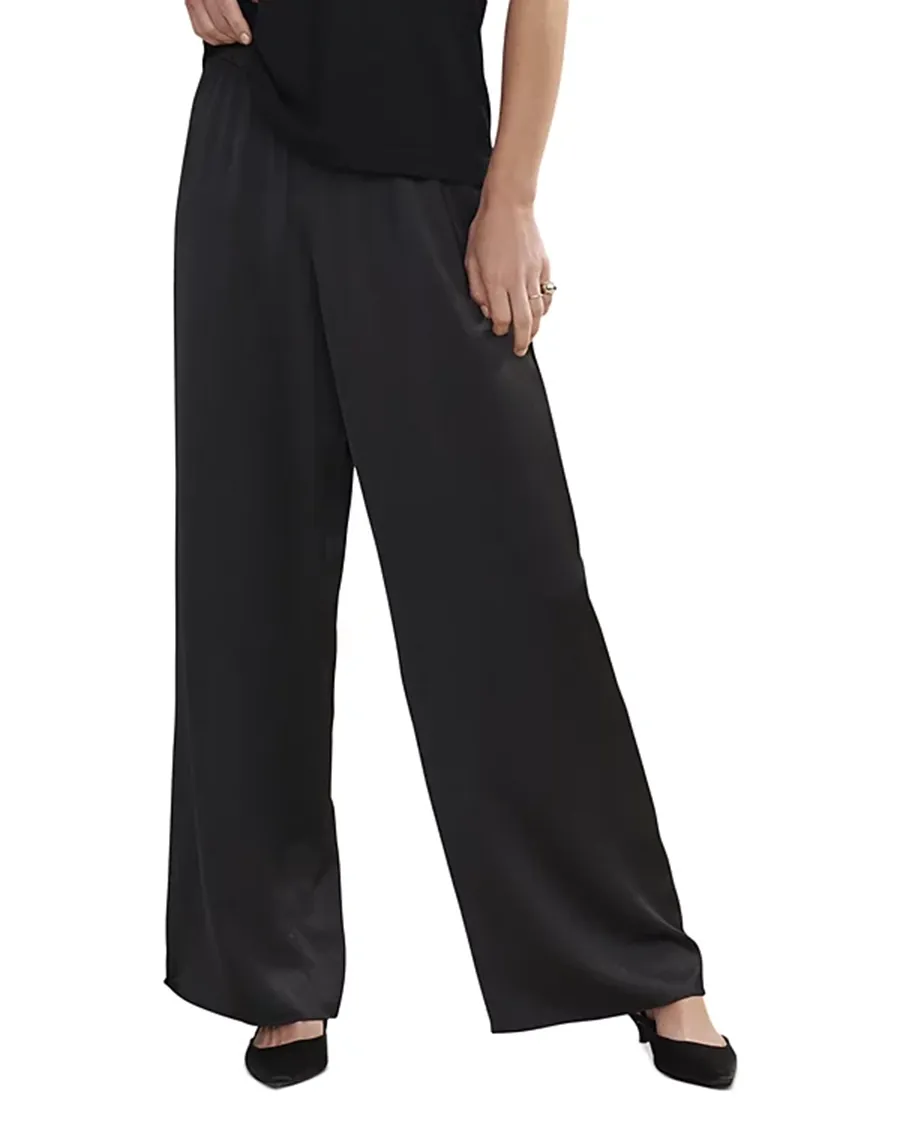 Pull On Style Wide Leg Pants