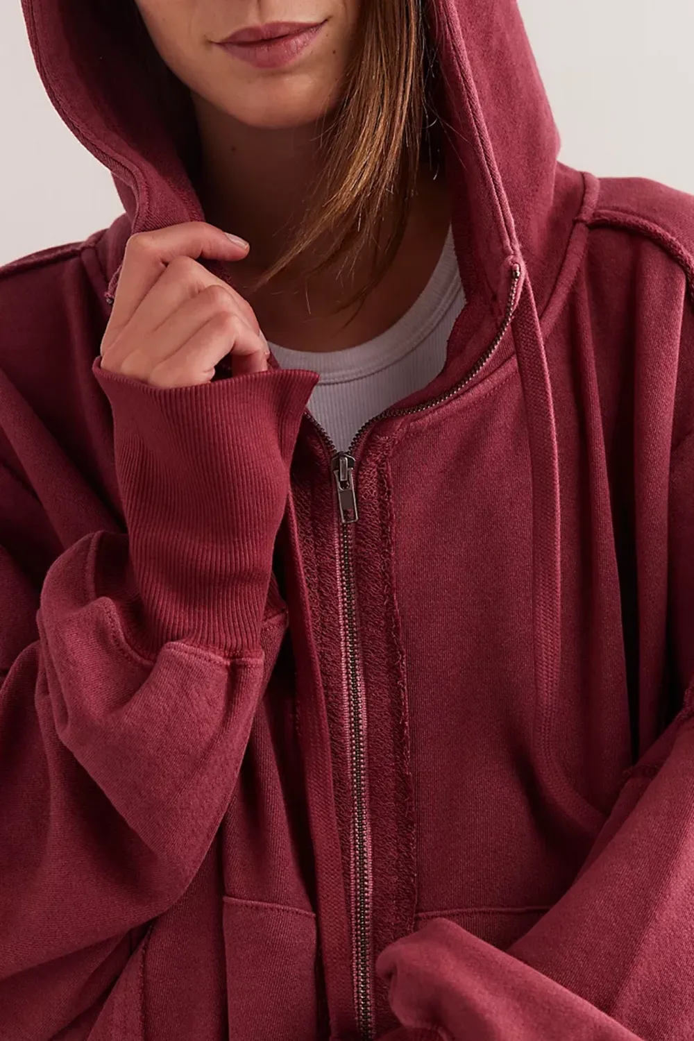 Oversized Zip Up Hoodie