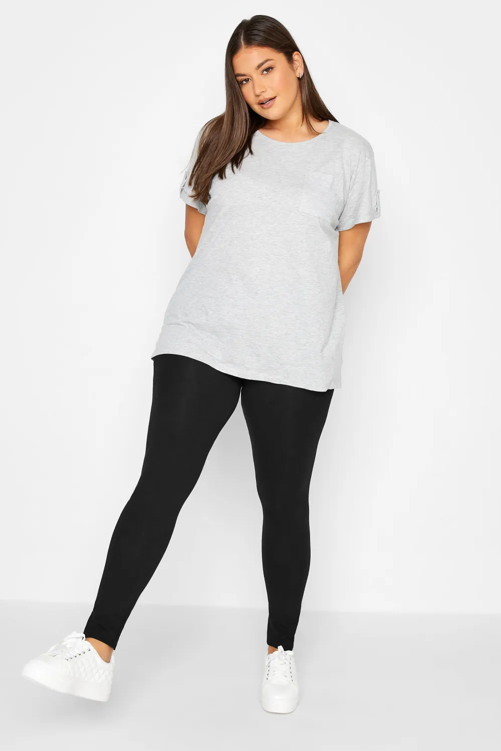 LTS MADE FOR GOOD Tall 2 PACK Black Stretch Cotton Leggings