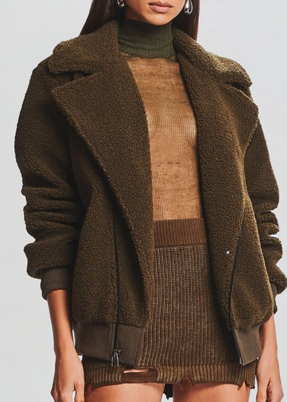 Soft Teddy Fabric Jacket