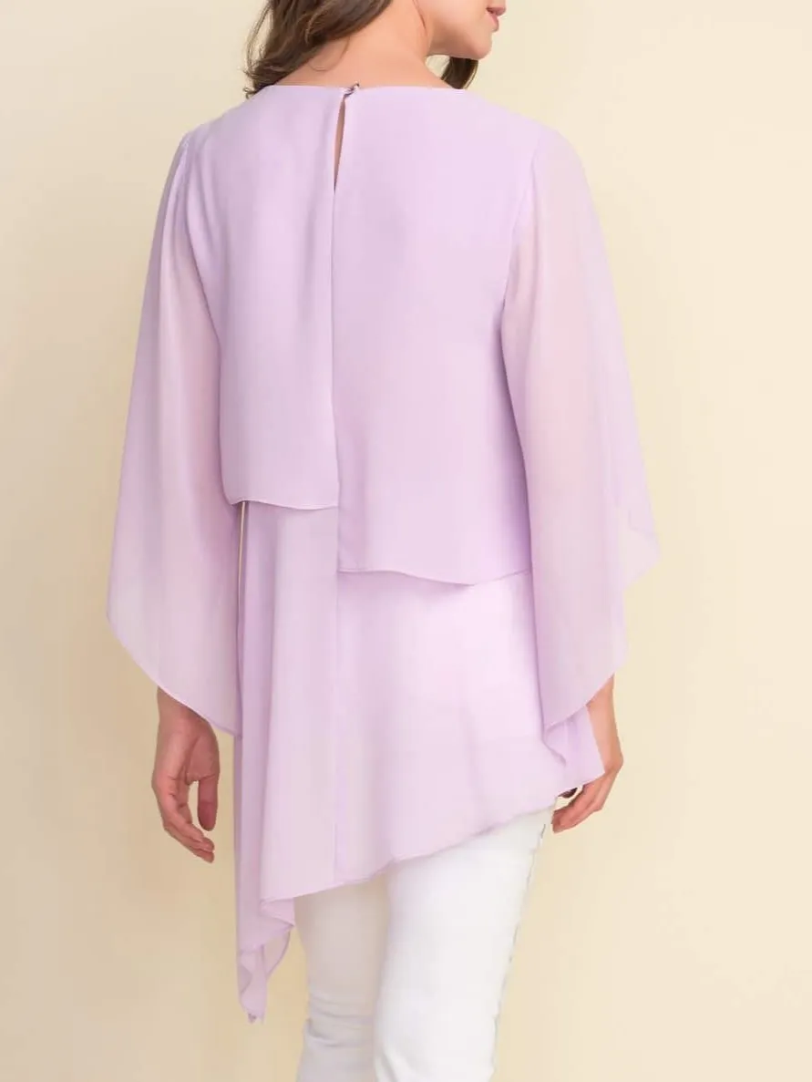 Lavender Asymmetric Layered Tunic