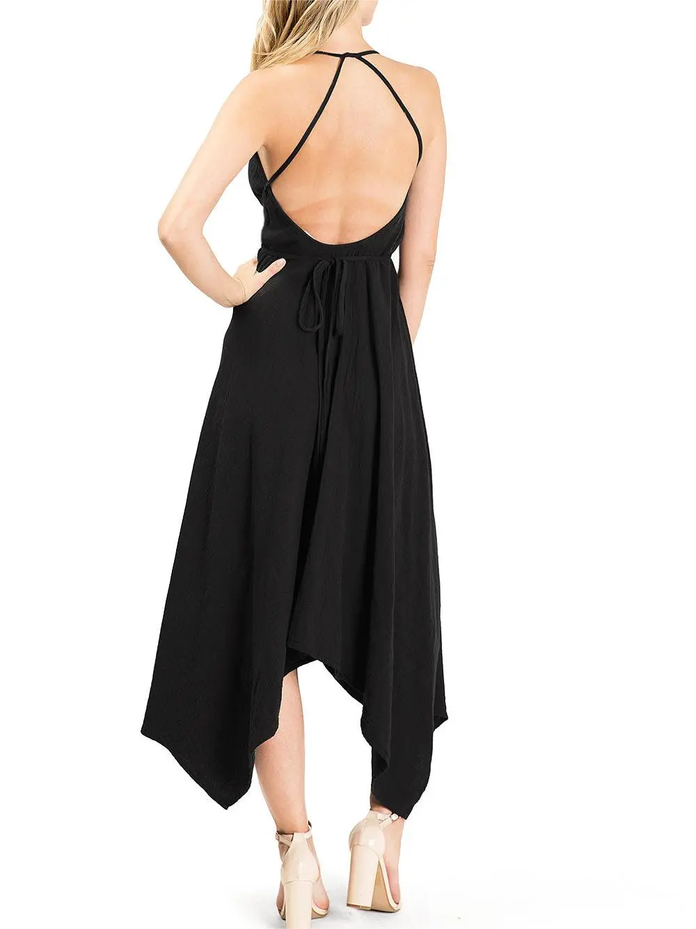 Backless Midi Dress