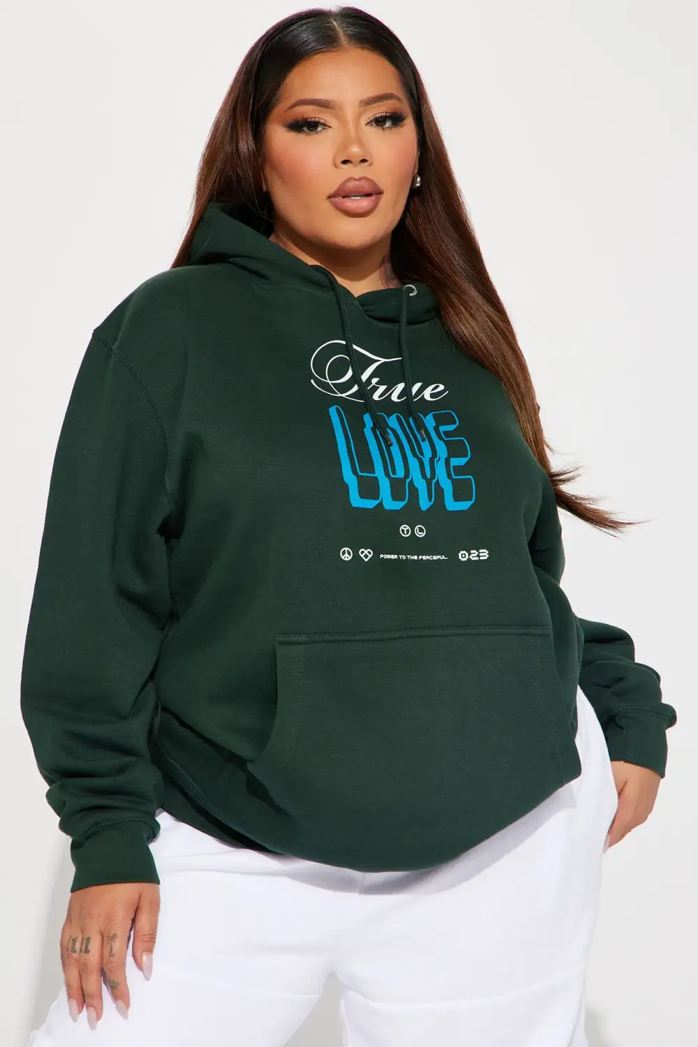 True Love Exists Hoodie - Green