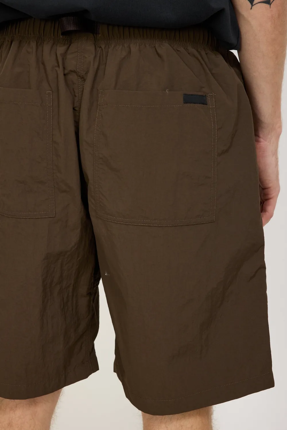 Nylon Loose Short Deep Brown