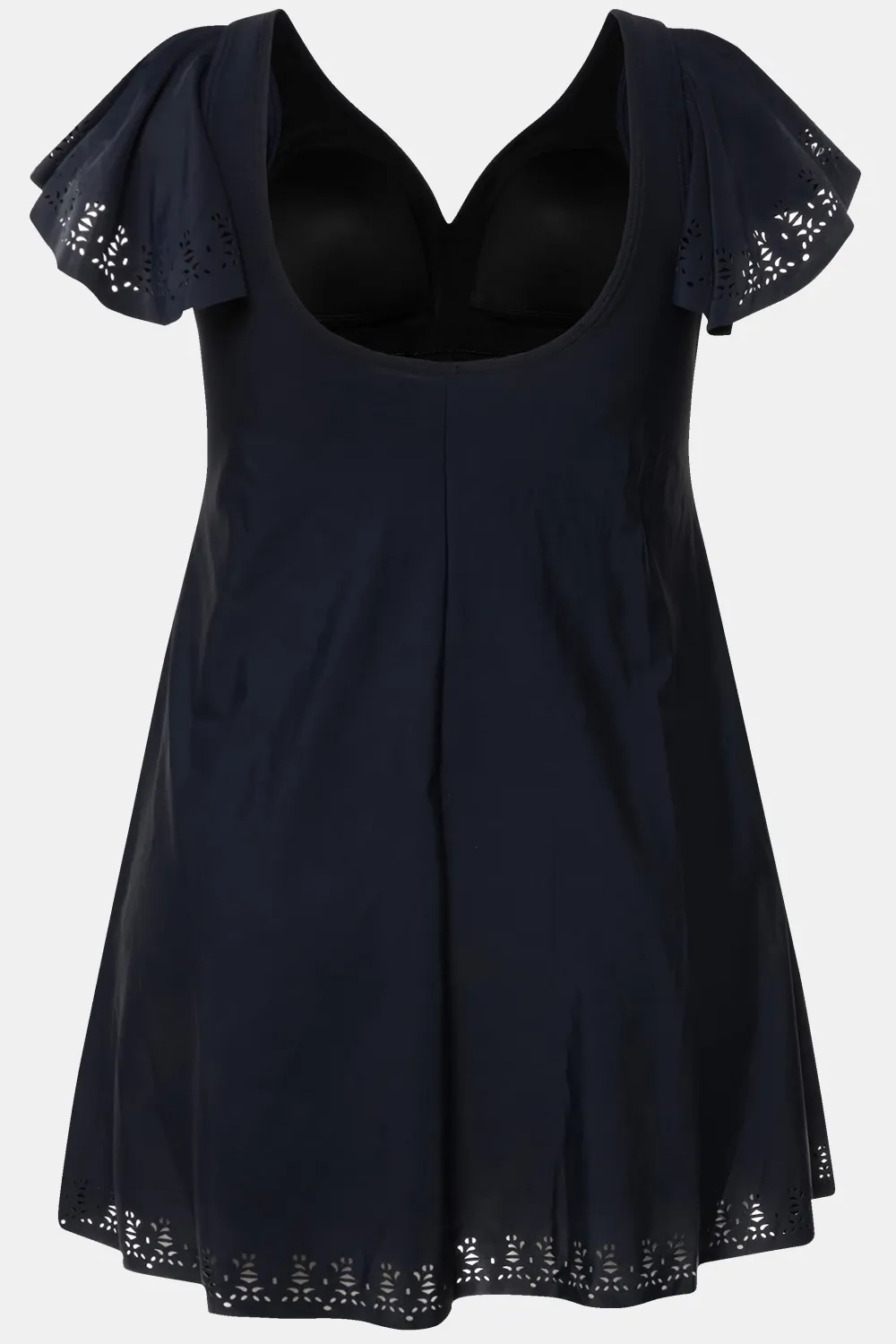 Badekleid Flügelärmel Softcups Lasercut-Muster Bügel