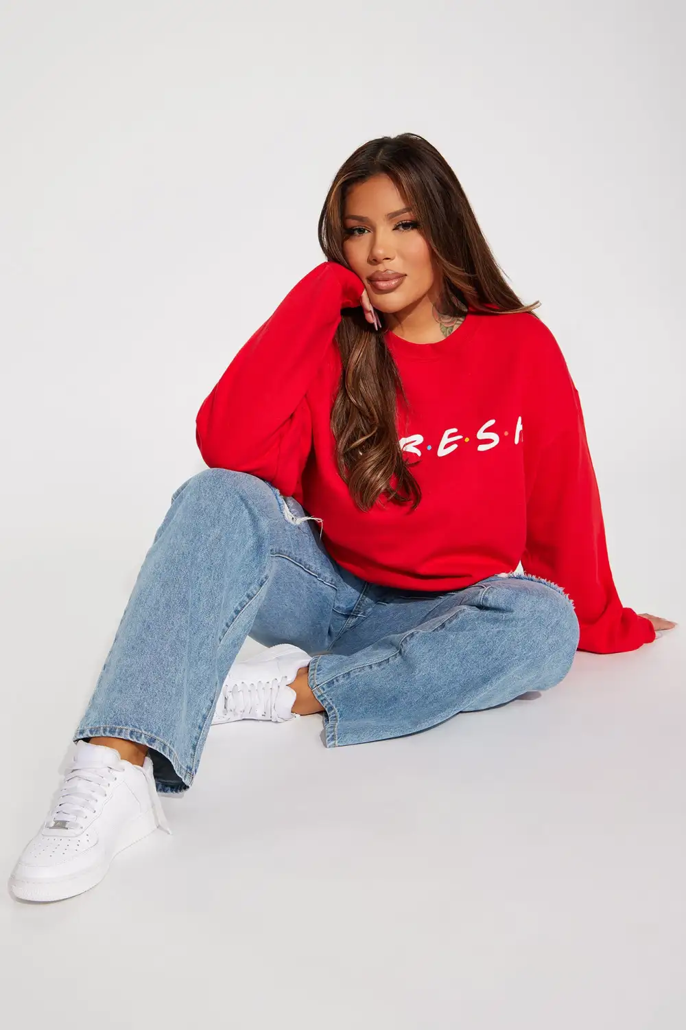 Keeping It Fresh Sweatshirt - Red