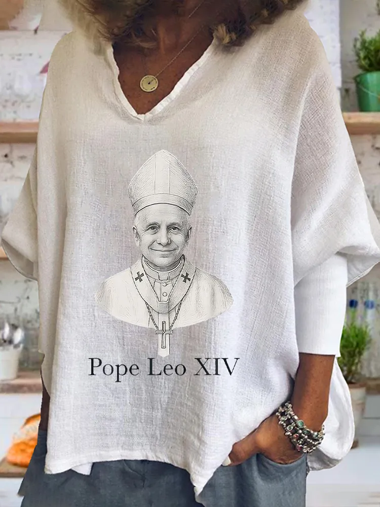 Women's Habemus Pope Leo Xiv Peace Be With All Of You Shirt