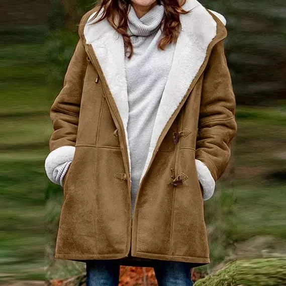 🔥Clearance Sale🔥 - Women's Winter Fleece Hoodie Jacket Suede Fall Sherpa Jacket