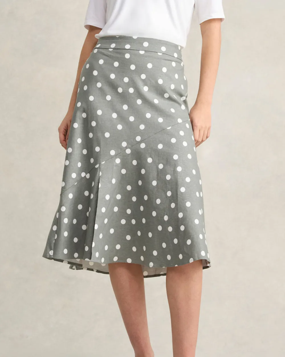 Printed Linen Skirt