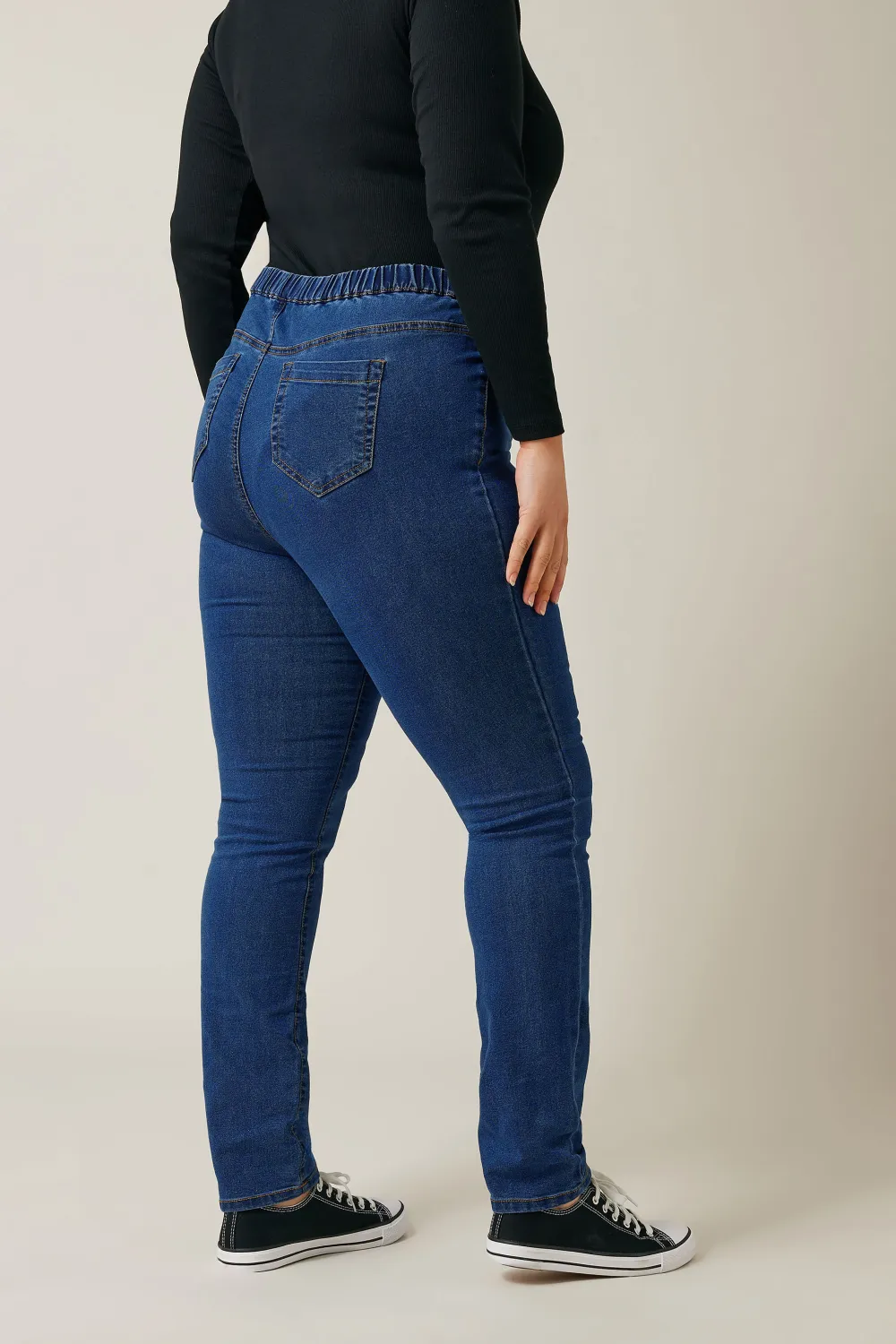 Evans Blue Mid Wash Denim Jegging