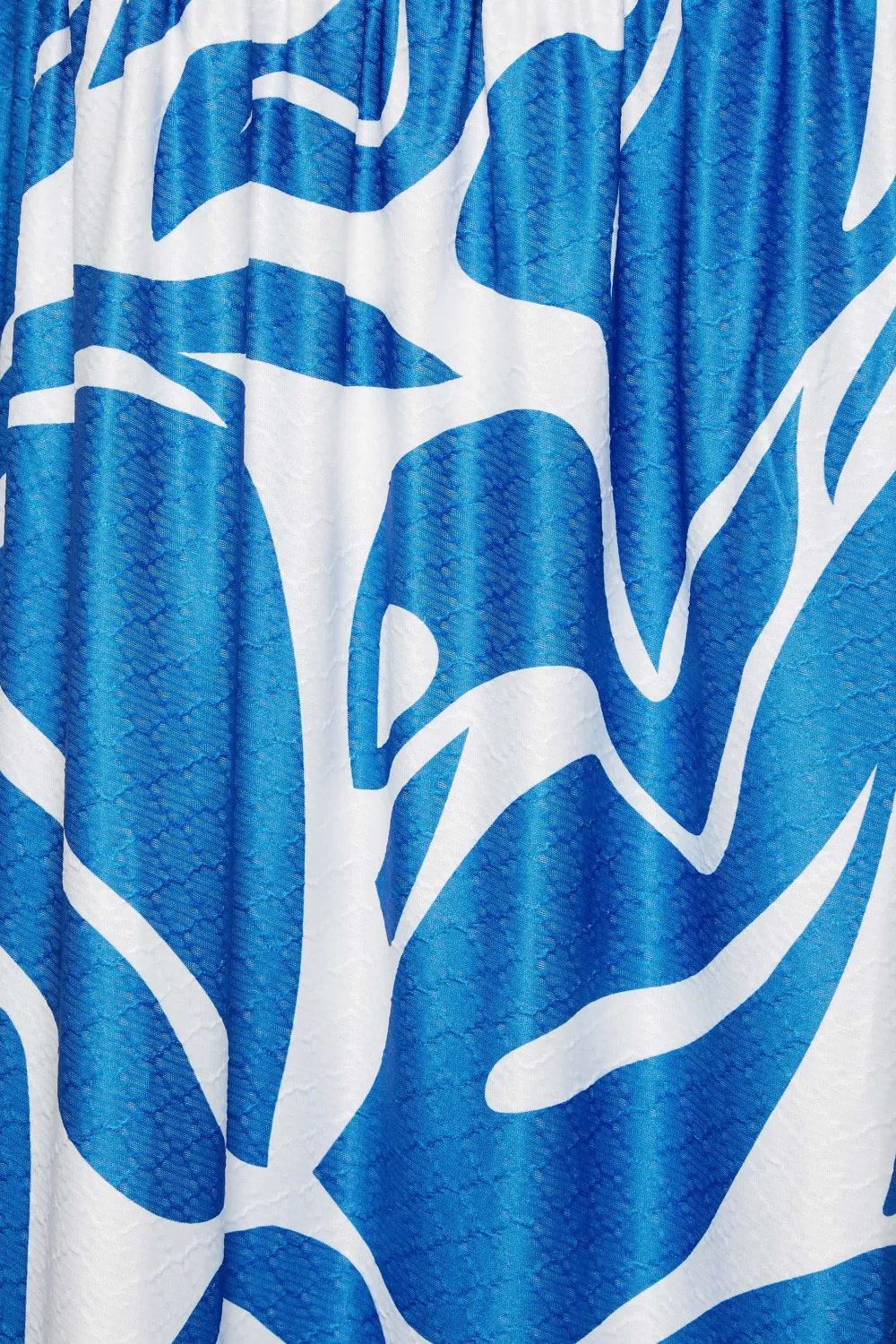 YOURS Curve Blue Swirl Print Maxi Dress