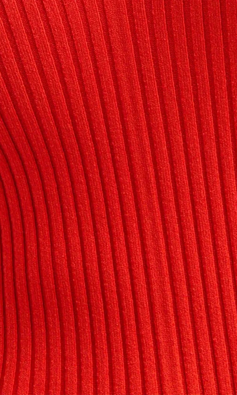 Ribbed V-Neck Knitted Tank