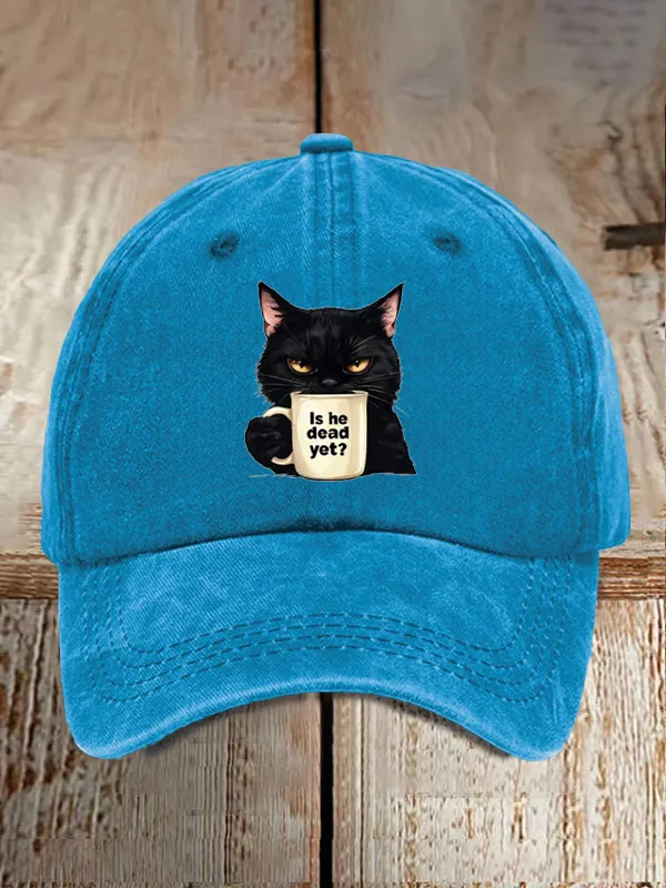 Unisex Casual CAT Washed Cotton Hat