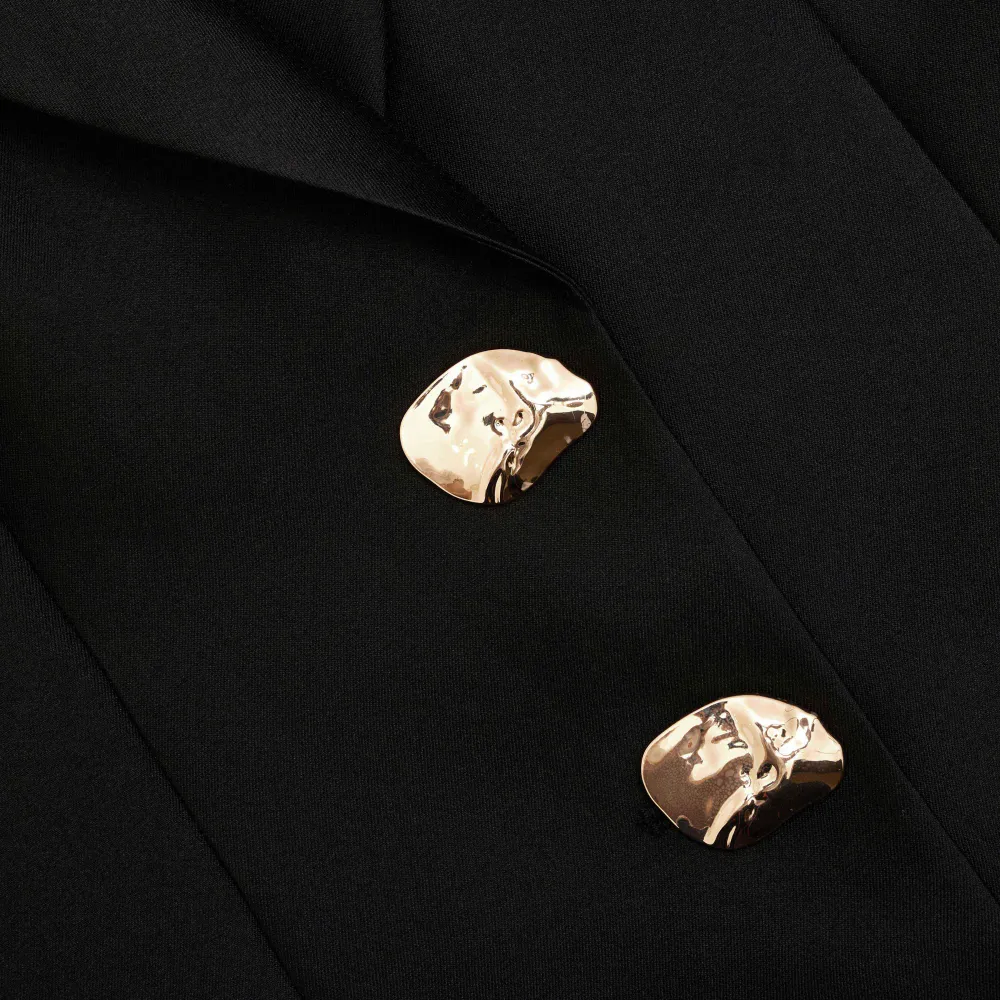 Black Taffeta Blazer