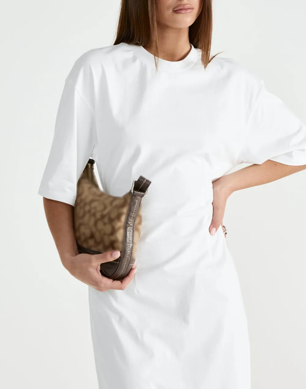 Pure Cotton Breathable Round Neck Long Dress