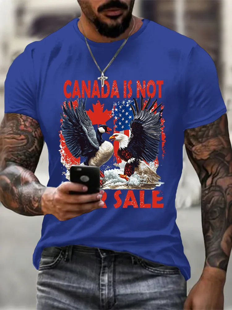Round-Neck Short-Sleeved Shirt Canada Is Not  For Sale T-Shirt