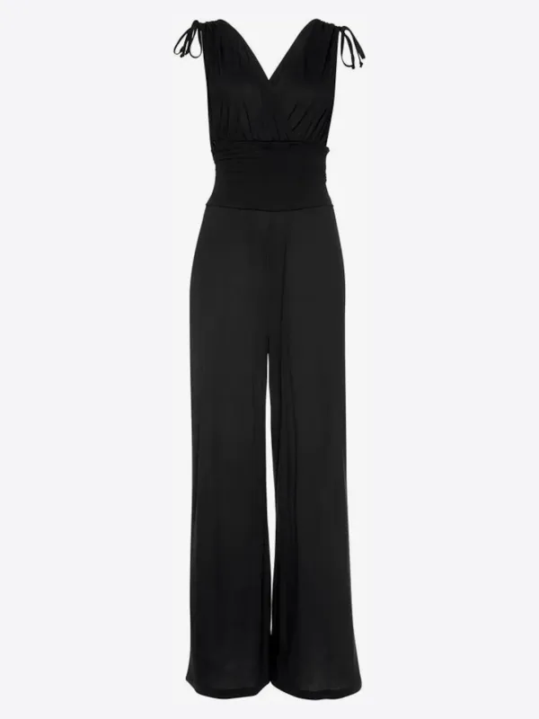 Black Casual Style Jumpsuit