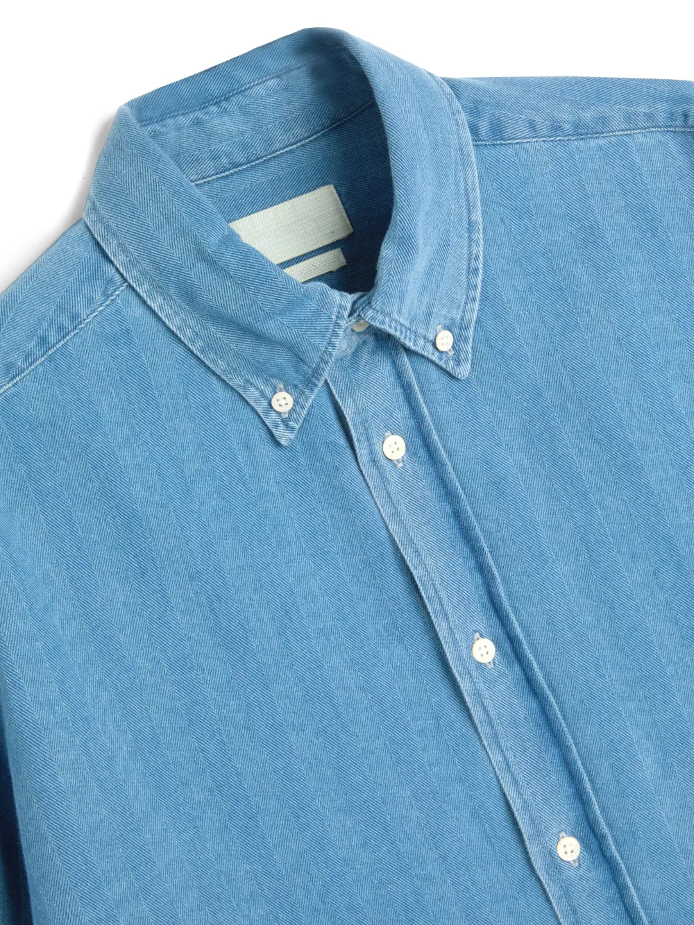 Casual Style  Indigo Cotton Shirt