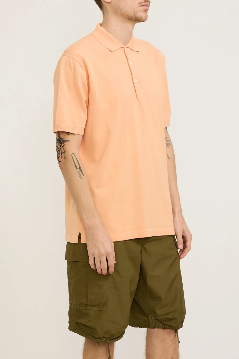 Knit Polo Orange