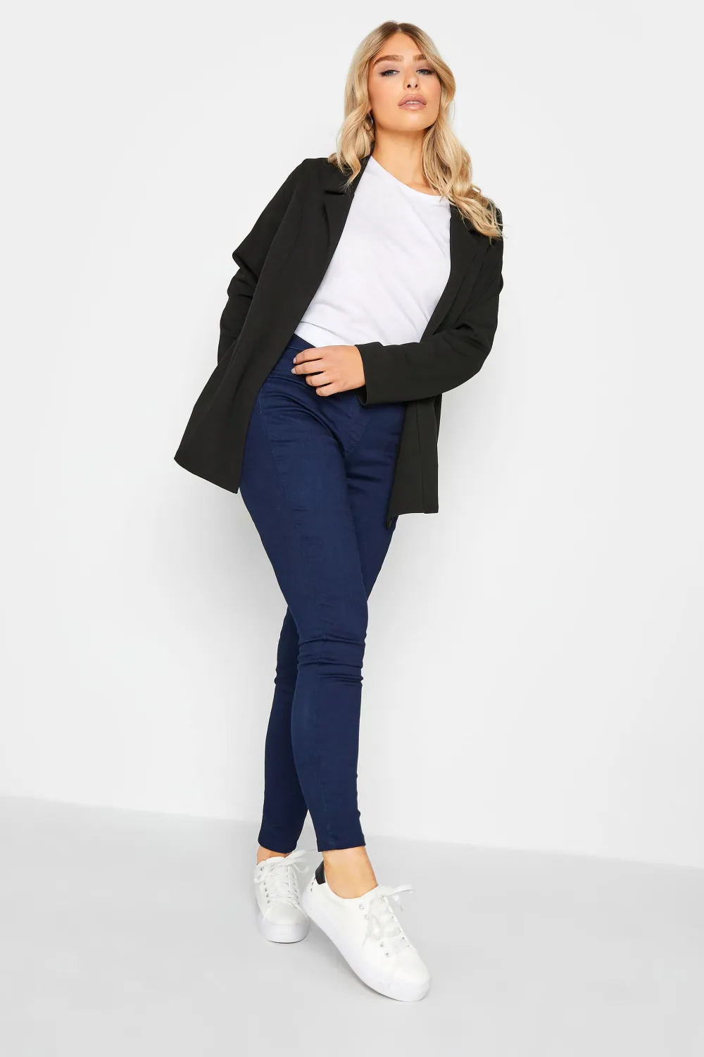 M&Co Black Scuba Blazer